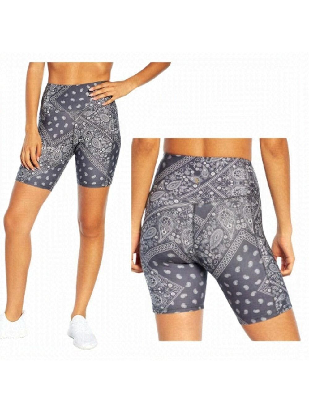 𝅺jessica Simpson Sportswear Women Tummy Control Bermuda Shorts Sz S